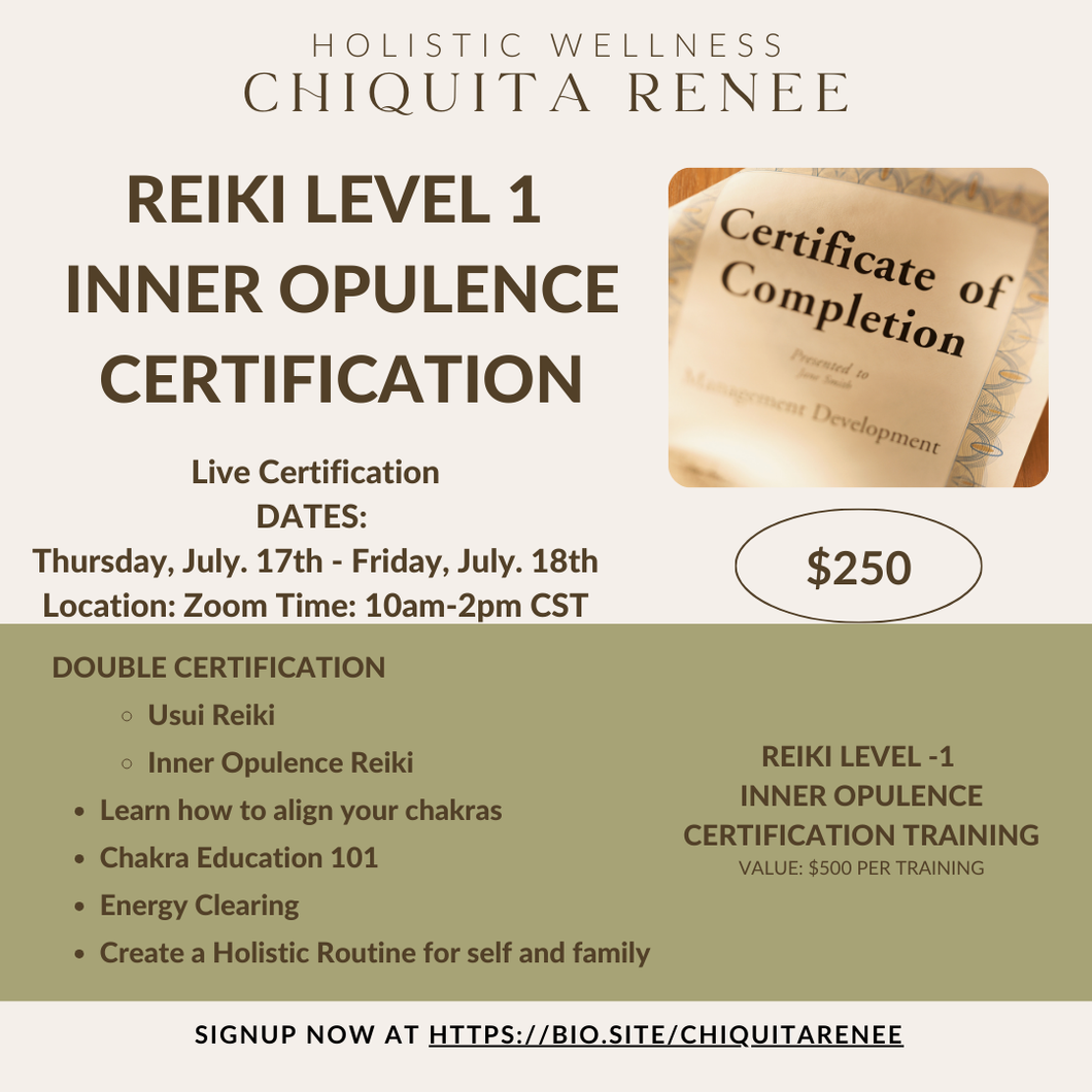 Inner Opulence Reiki Training