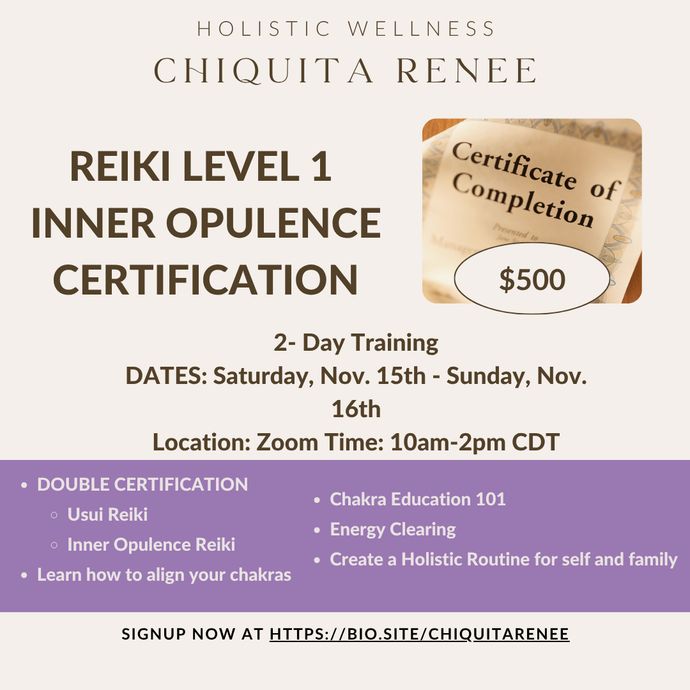 Inner Opulence Reiki Training