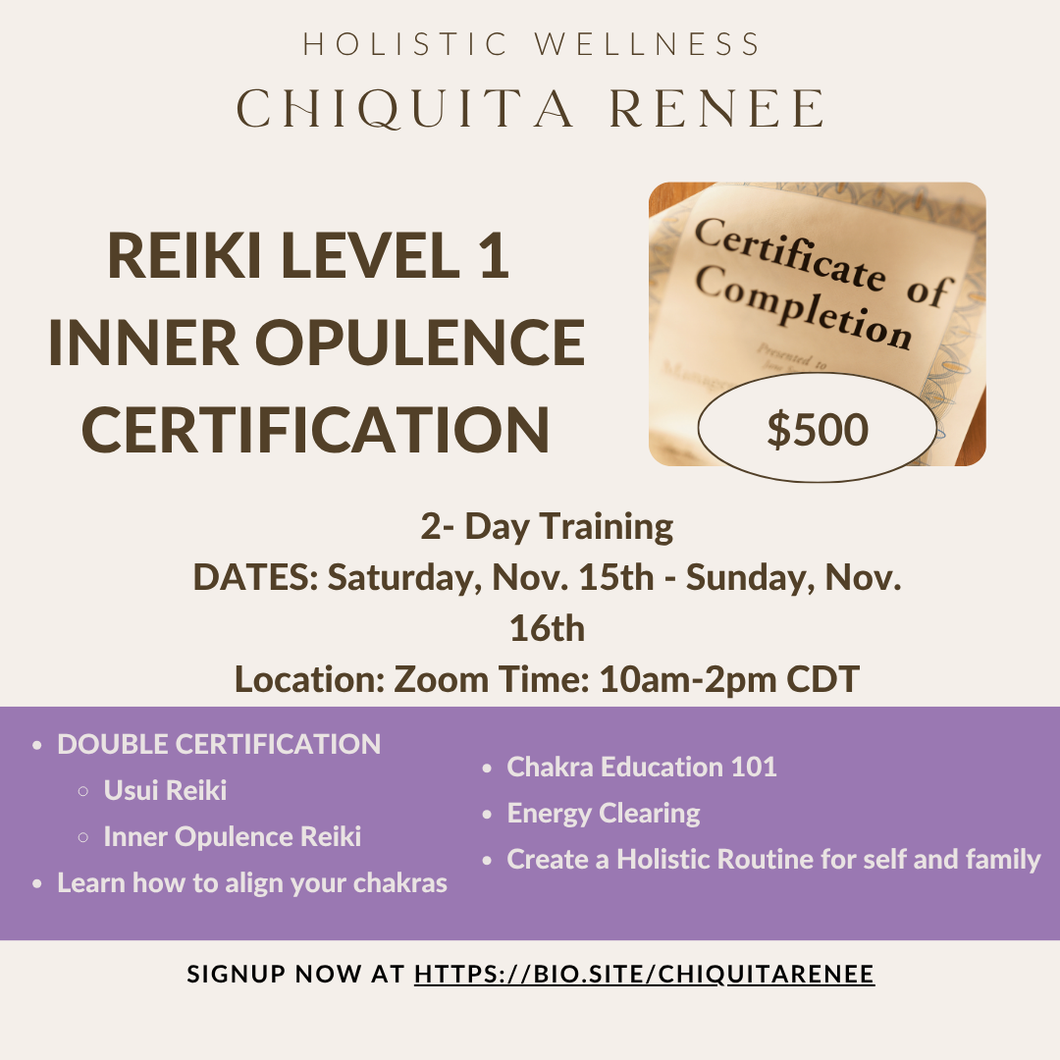 Inner Opulence Reiki Training